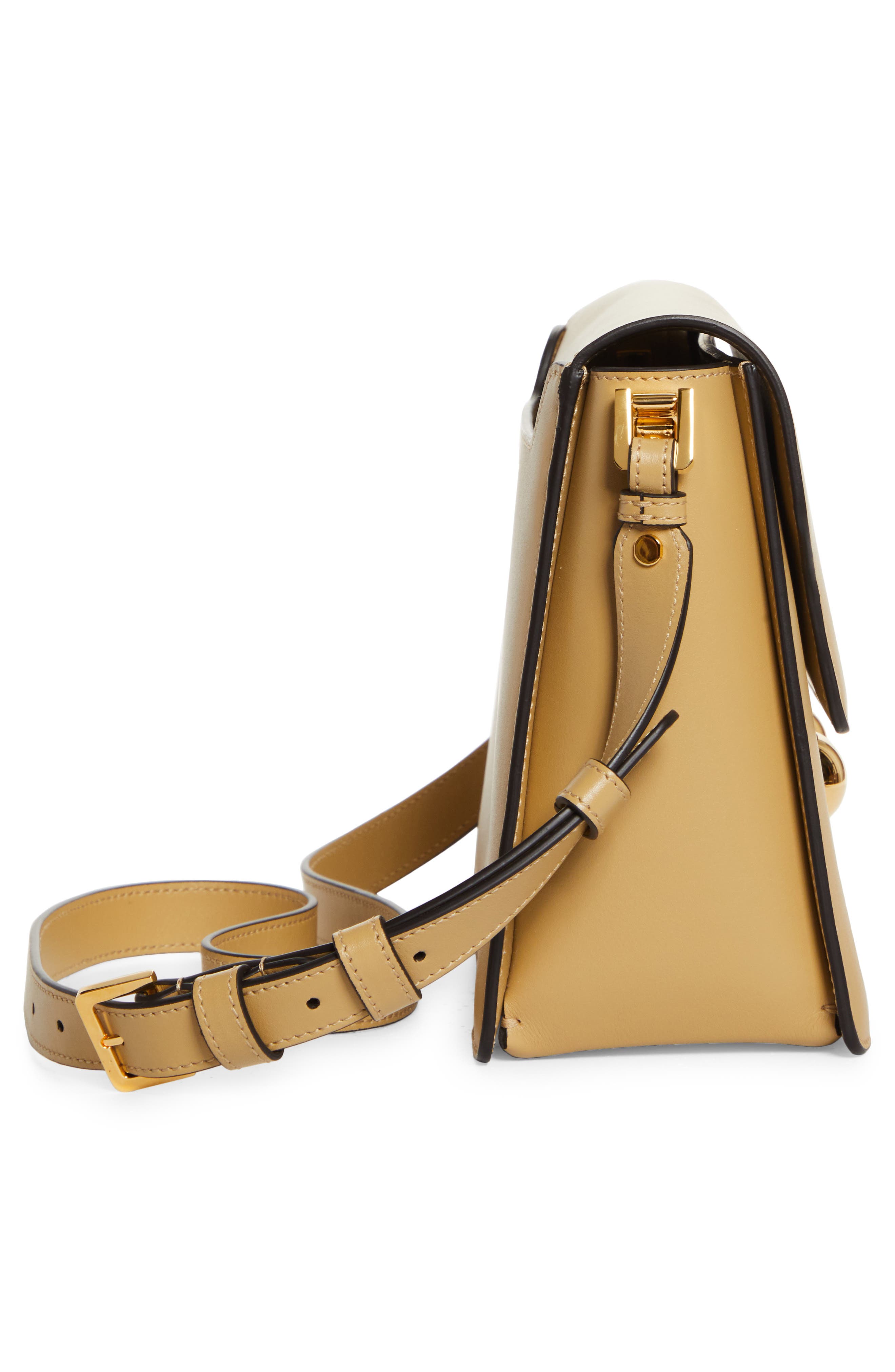 Medium Trunkaroo Leather Shoulder Bag, Alternate, color, NOMAD