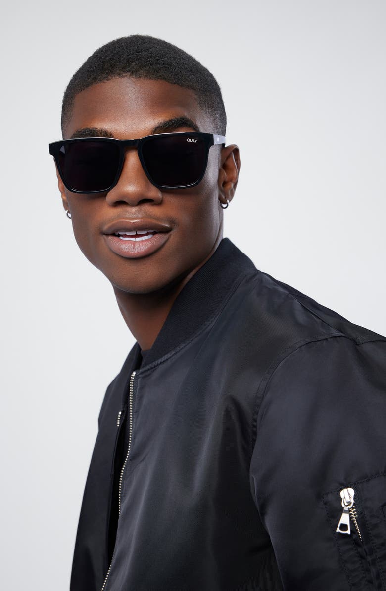 QUAY Unplugged 56mm Polarized Square Sunglasses, Alternate, color,