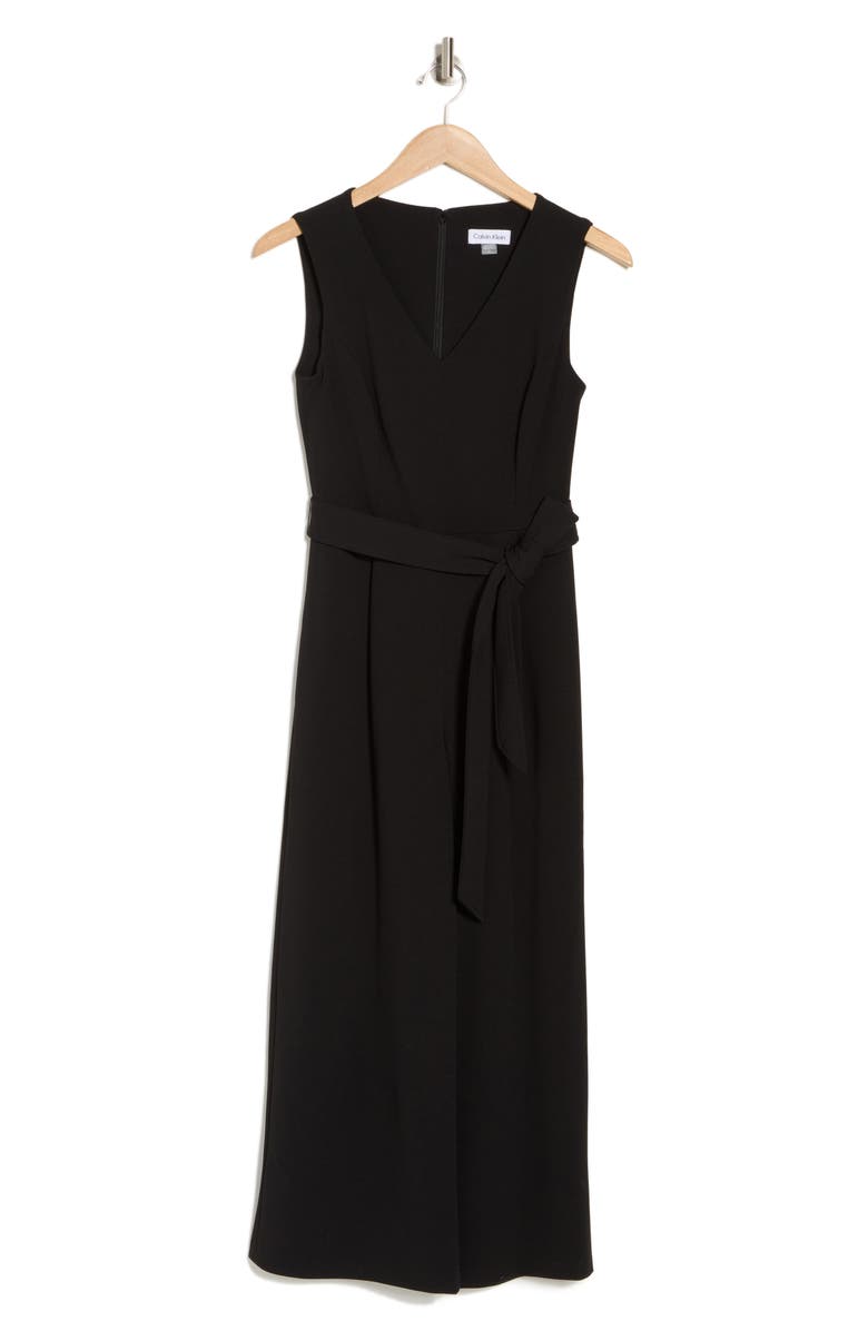 Calvin Klein V-Neck Jumpsuit, Alternate, color,