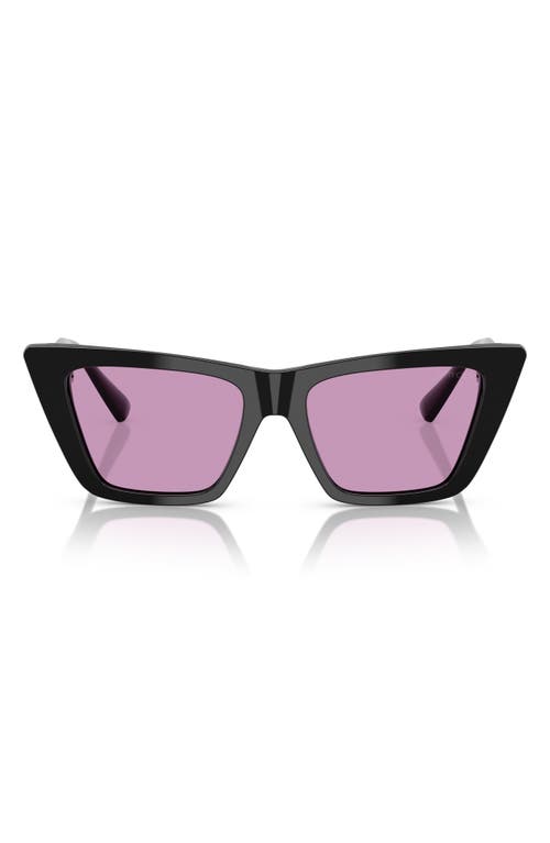 Jimmy Choo 53mm Cat Eye Sunglasses In Violet