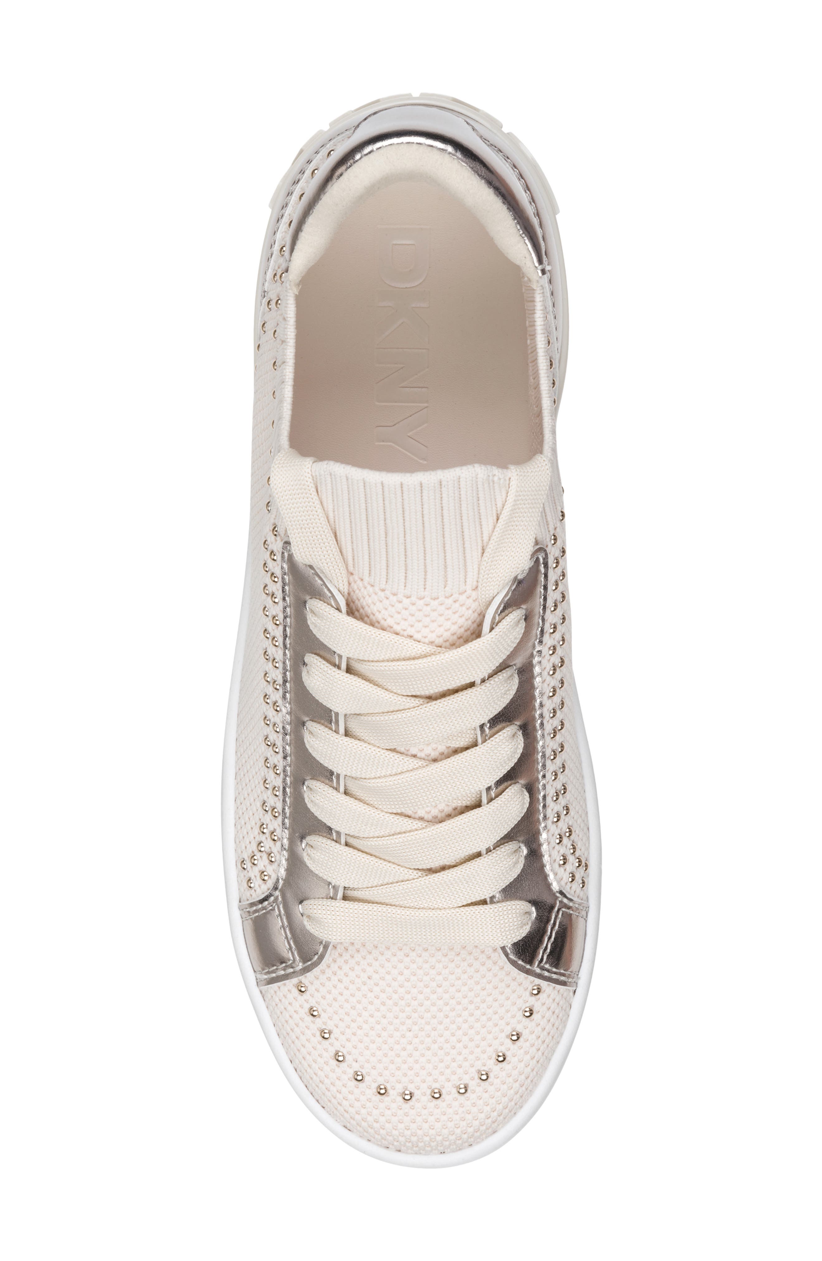 Mallory Stud Sneaker, Alternate, color, COCONUT