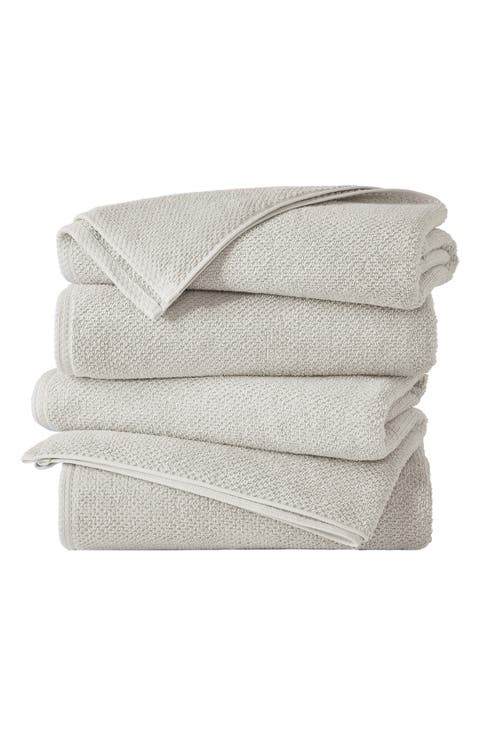Cotton 4-Pack Textured Bath Towels
