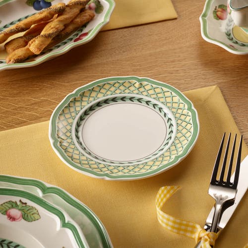 Villeroy & Boch French Garden Orange Appetizer/dessert Plate In White