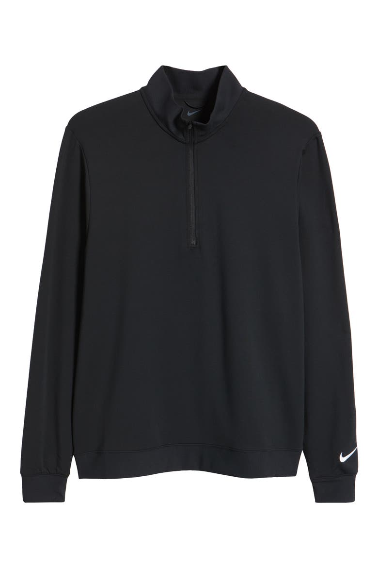 Dri-FIT Tour Half Zip Golf Pullover, Alternate, color, BLACK/ WHITE