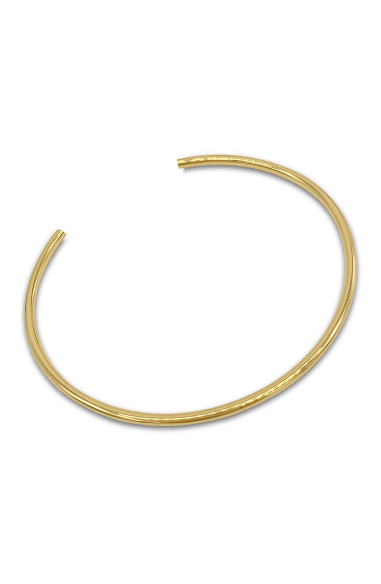 Adornia Water Resistant Open Cuff Bangle Bracelet, Main, color, Yellow