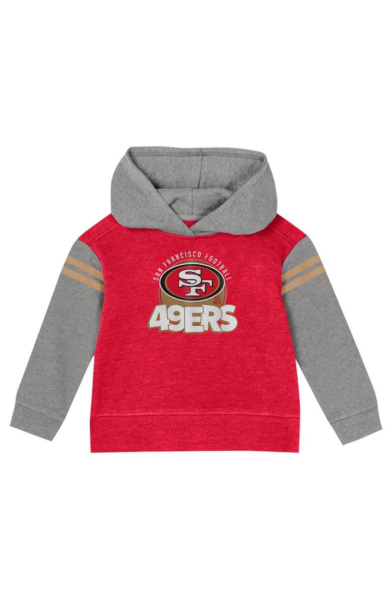 Outerstuff Toddler San Francisco 49ers Club House Long Sleeve Hoodie Top and Leggings Two-Piece Set, Alternate, color, Scarlet