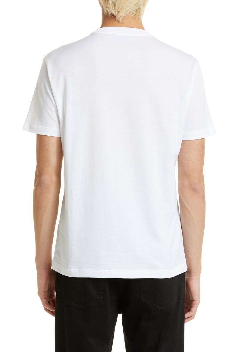 Embroidered Medusa Cotton T-Shirt, Alternate, color, WHITE