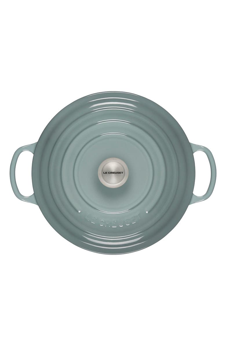 Le Creuset Signature 9-Quart Round Enamel Cast Iron French/Dutch Oven, Alternate, color, Sea Salt