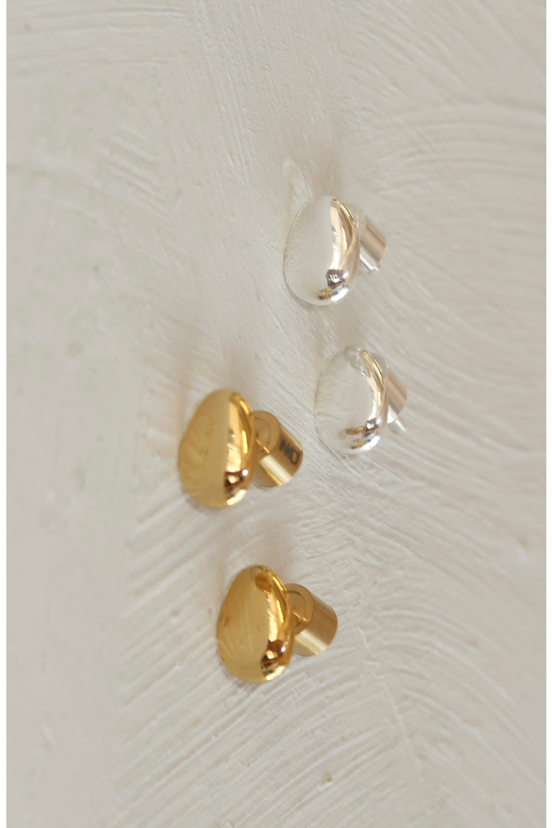 Mini Monroe Stud Earrings, Alternate, color, Gold