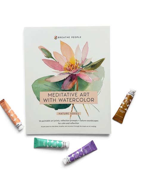 Watercolor Meditative Art Book