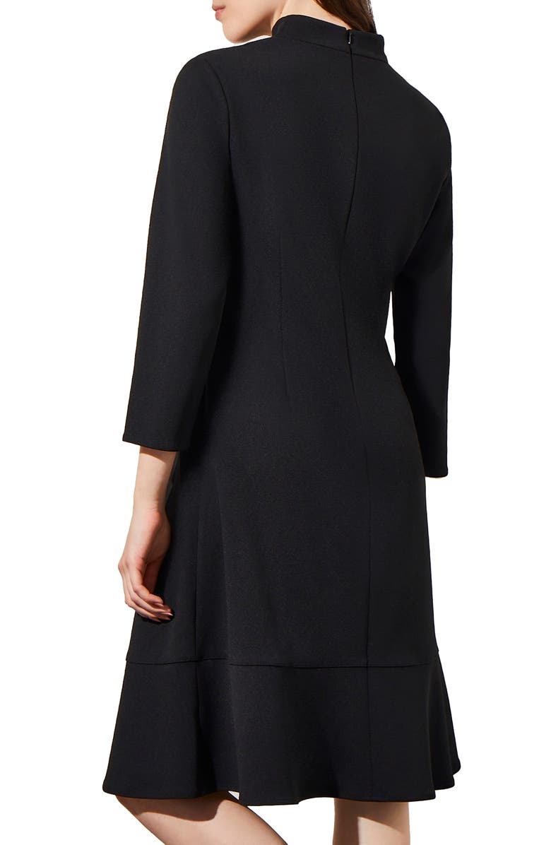 Ming Wang Deco Crepe Cocktail Dress, Alternate, color,