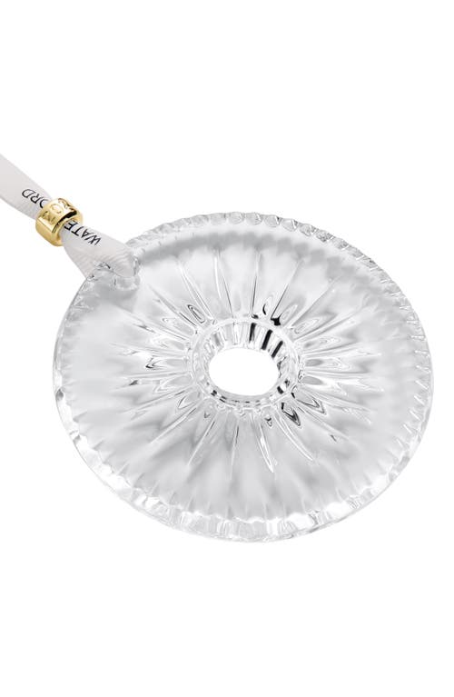 Waterford New Year Disc Firework Ornament In Transparent