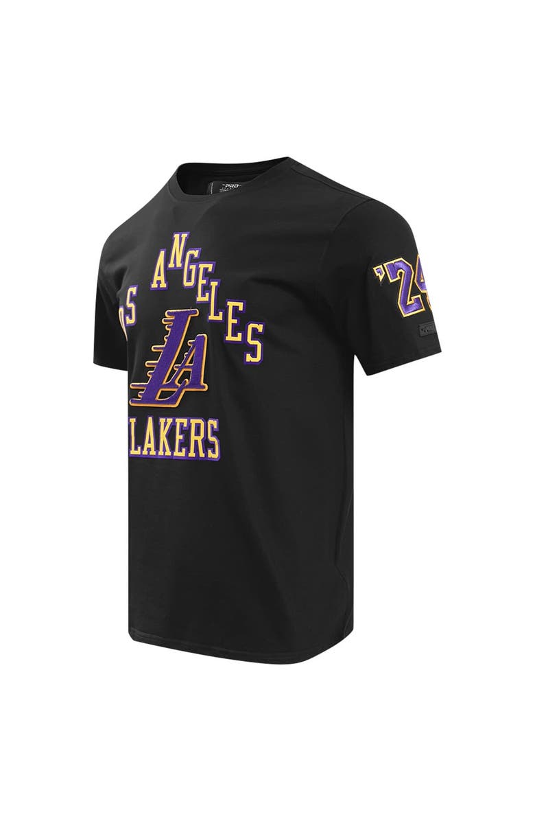 PRO STANDARD Men's Pro Standard Black Los Angeles Lakers T-Shirt, Alternate, color,