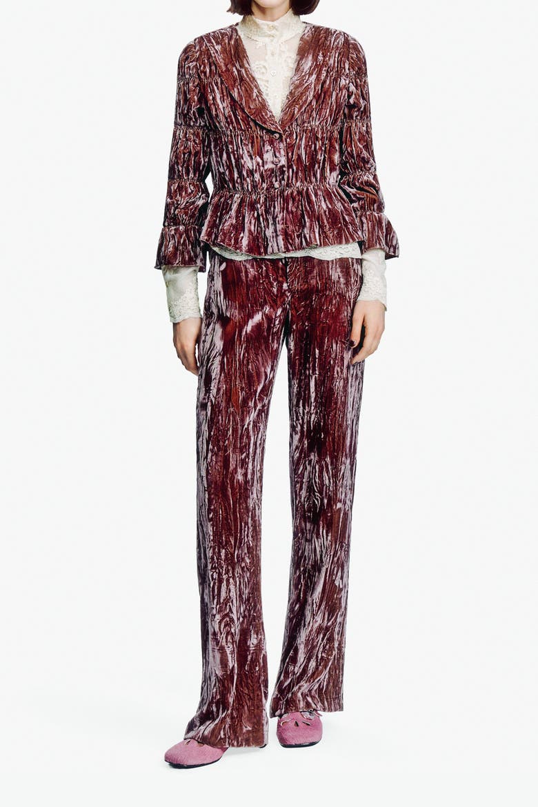 Crushed Velvet Victorian, Alternate, color, Mauve
