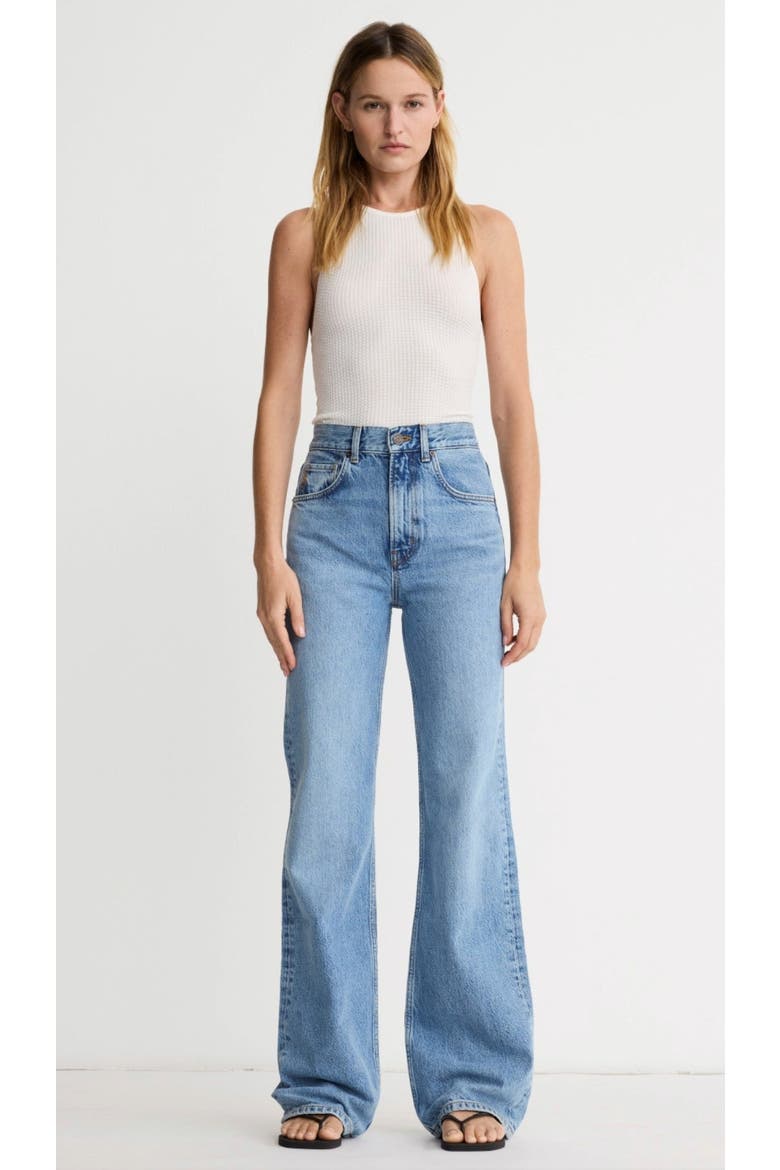 Owl High Rise Bootcut Jean, Main, color, Colorado Blue