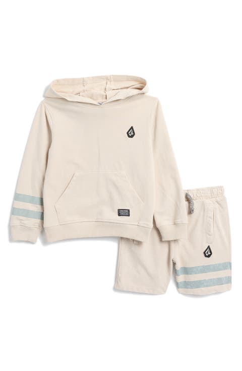 Kids' French Terry Hoodie & Shorts Set (Toddler & Little Kid)