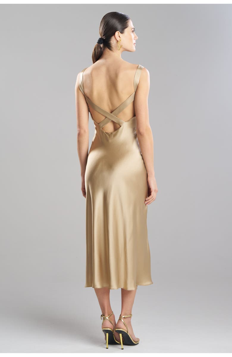 Josie Natori Key Backless Gown, Alternate, color, Frappe