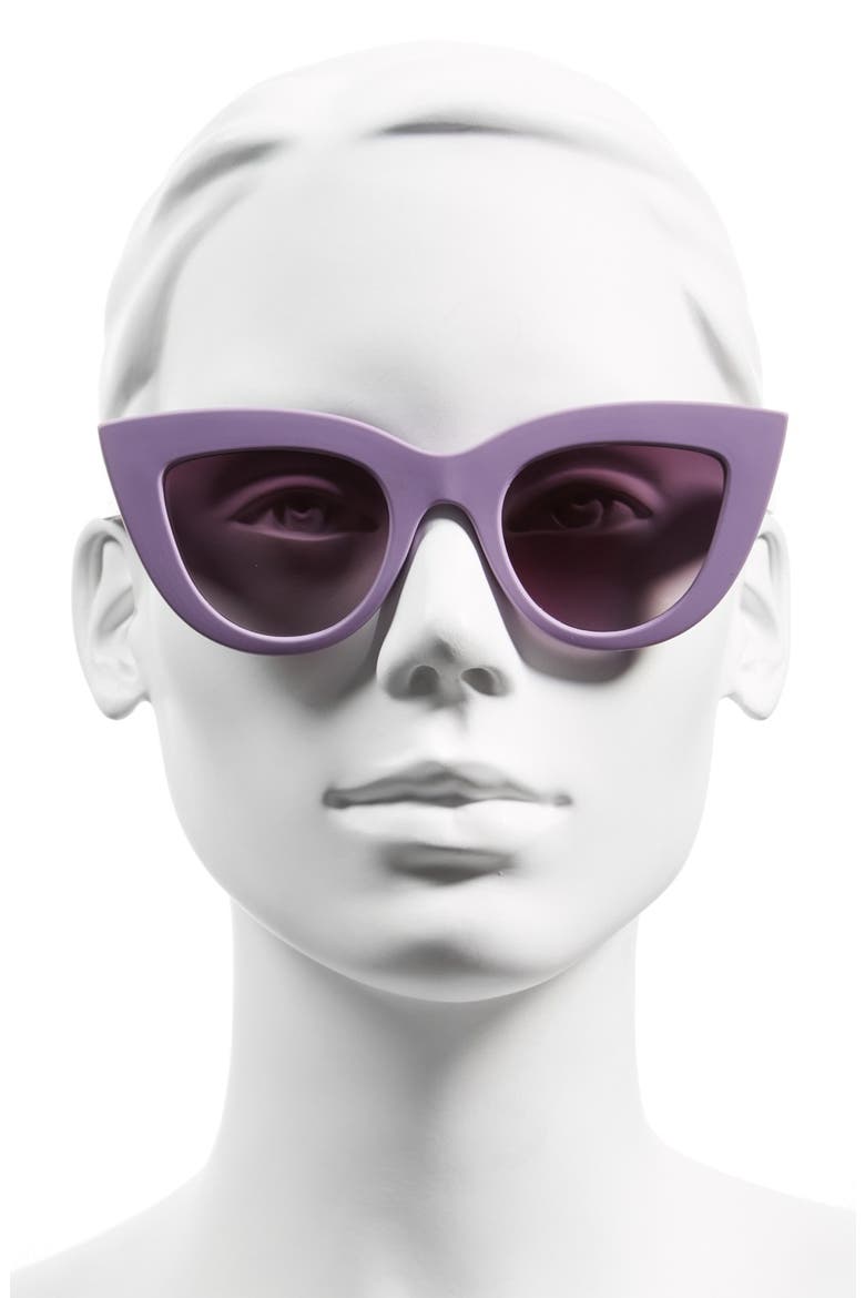 42mm Cat Eye Sunglasses, Alternate, color, PURPLE