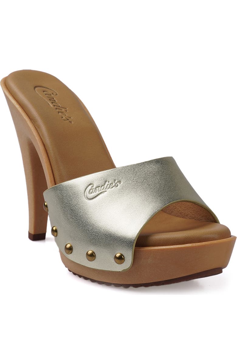 Candie's Viviana Platform Sandal, Main, color, Platinum