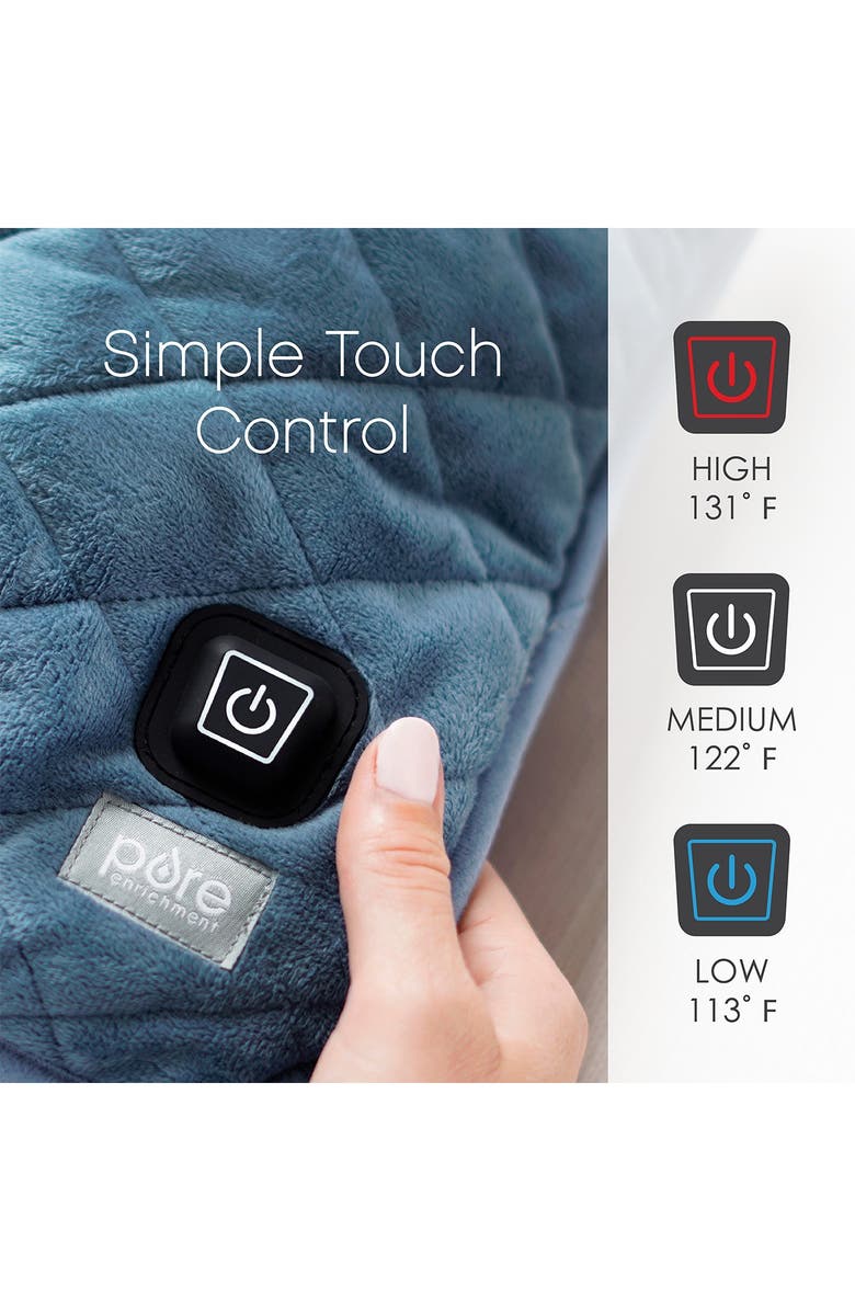 PURE ENRICHMENT Weighted Warmth Body Pad, Alternate, color, Navy