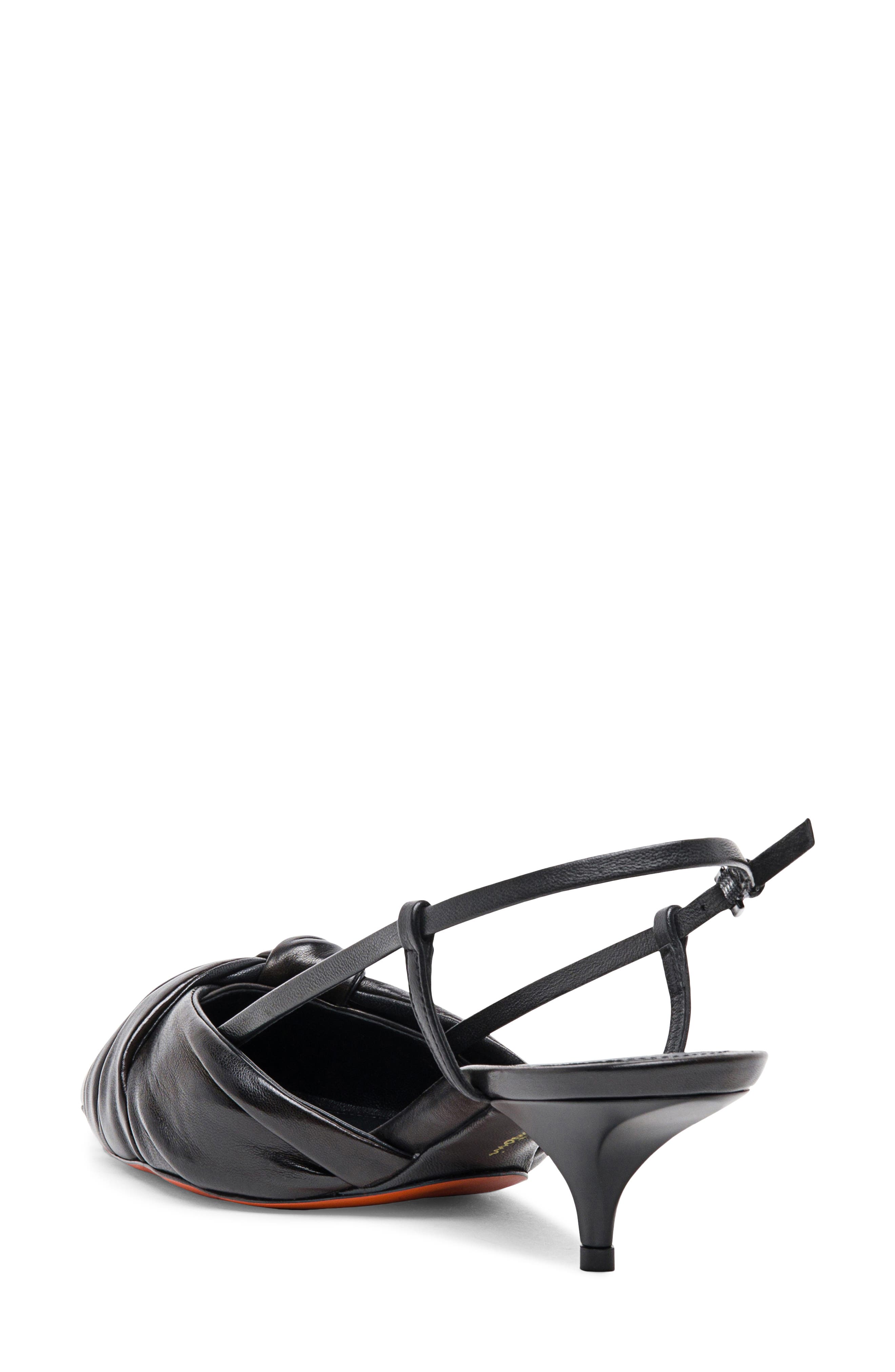 Santoni Slingback Kitten Heel Pump, Alternate, color, 