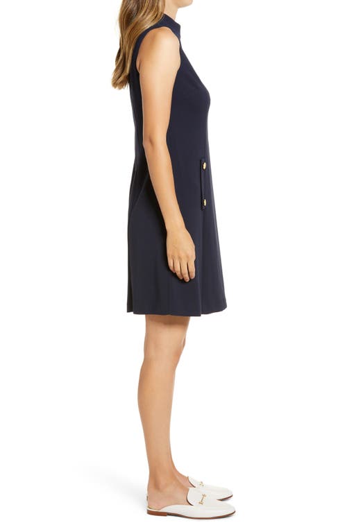 Harper Rose High Neck Dress In Blue