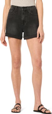 Joe's Rolled High Waist Denim Shorts