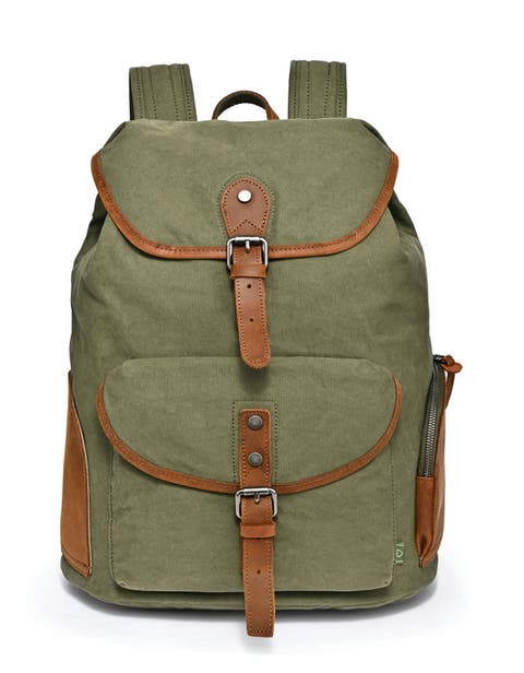 Milo Canvas Drawstring Laptop Backpack