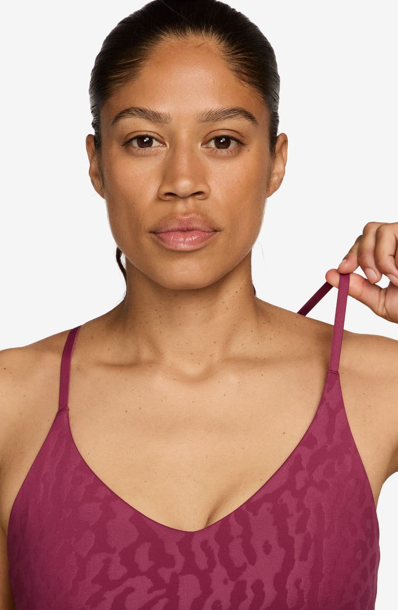 Nike Dri-FIT Racerback Sports Bra, Alternate, color, Sweet Beet/ Rush Maroon