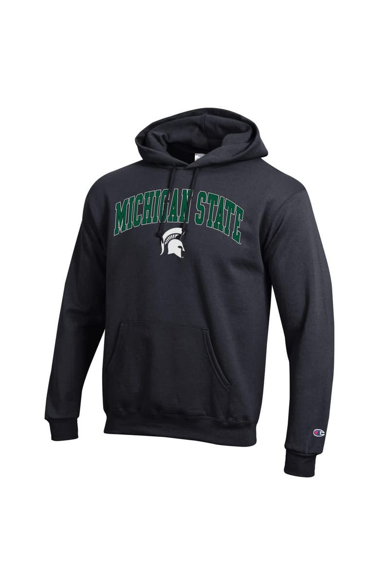 Champion Men's Champion  Black Michigan State Spartans Arch Over Logo Pullover Hoodie, Alternate, color, Black