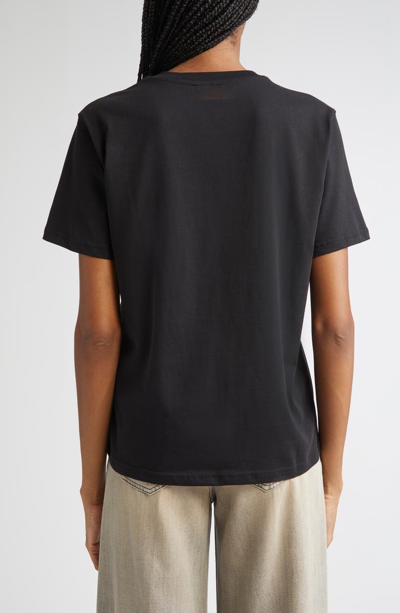 DIESEL<sup>®</sup> Metallic Oval D Cutout T-Shirt, Alternate, color, Black