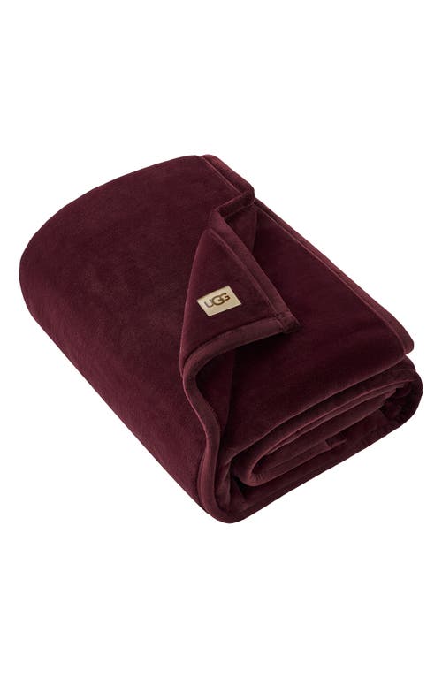 Ugg(r) Coco Throw Blanket In Burgundy