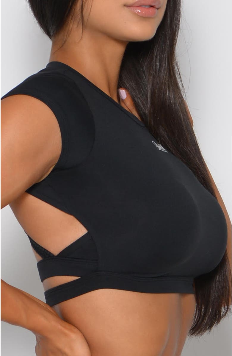 Bombshell Sportswear Muscle Back Tee, Alternate, color, Black