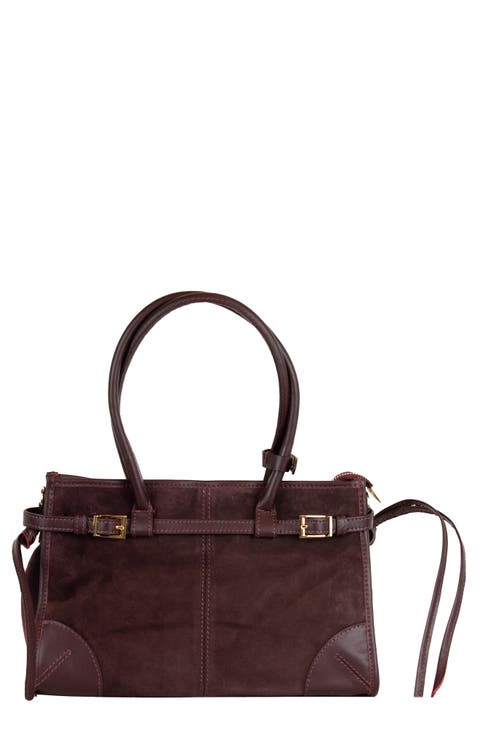 Leather & Suede Tote Bag