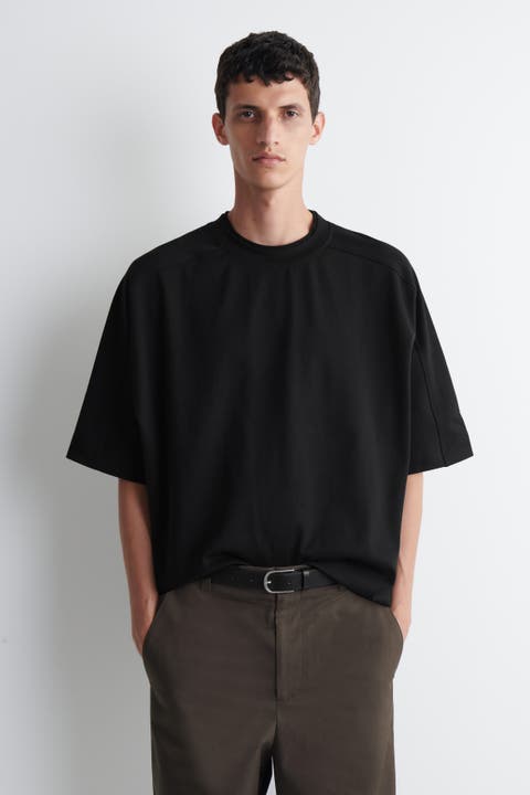 Oversized Interlock Cotton T-shirt