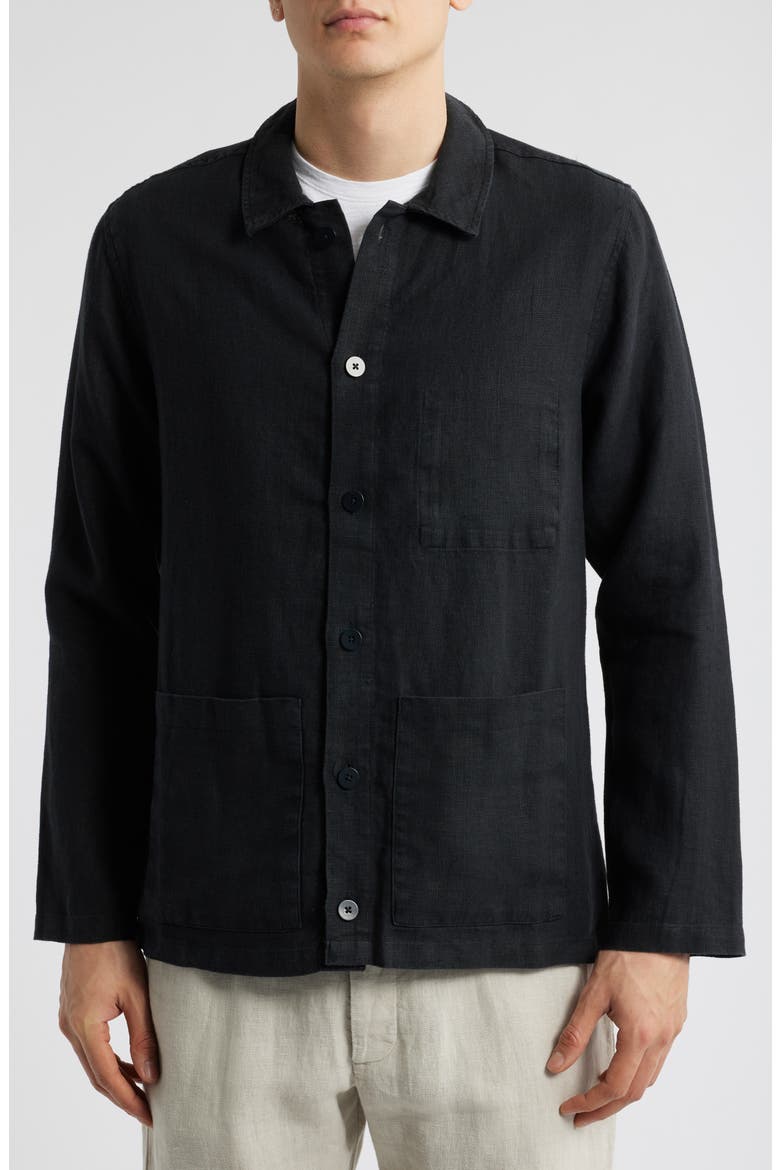 Kite Linen Jacket, Alternate, color, NIGHT