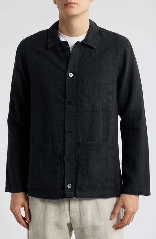Alex Crane Kite Linen Jacket In Night