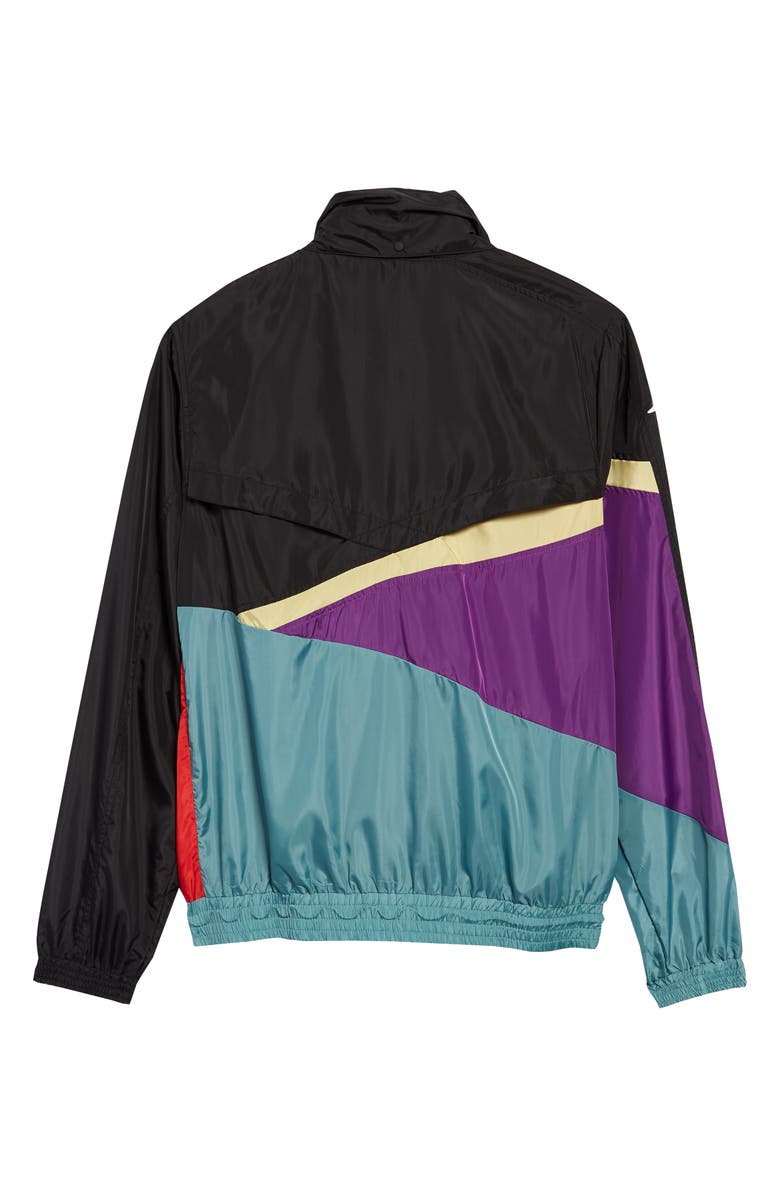 ICECREAM Steamer Asymmetrical Colorblock Hooded Jacket, Alternate, color,