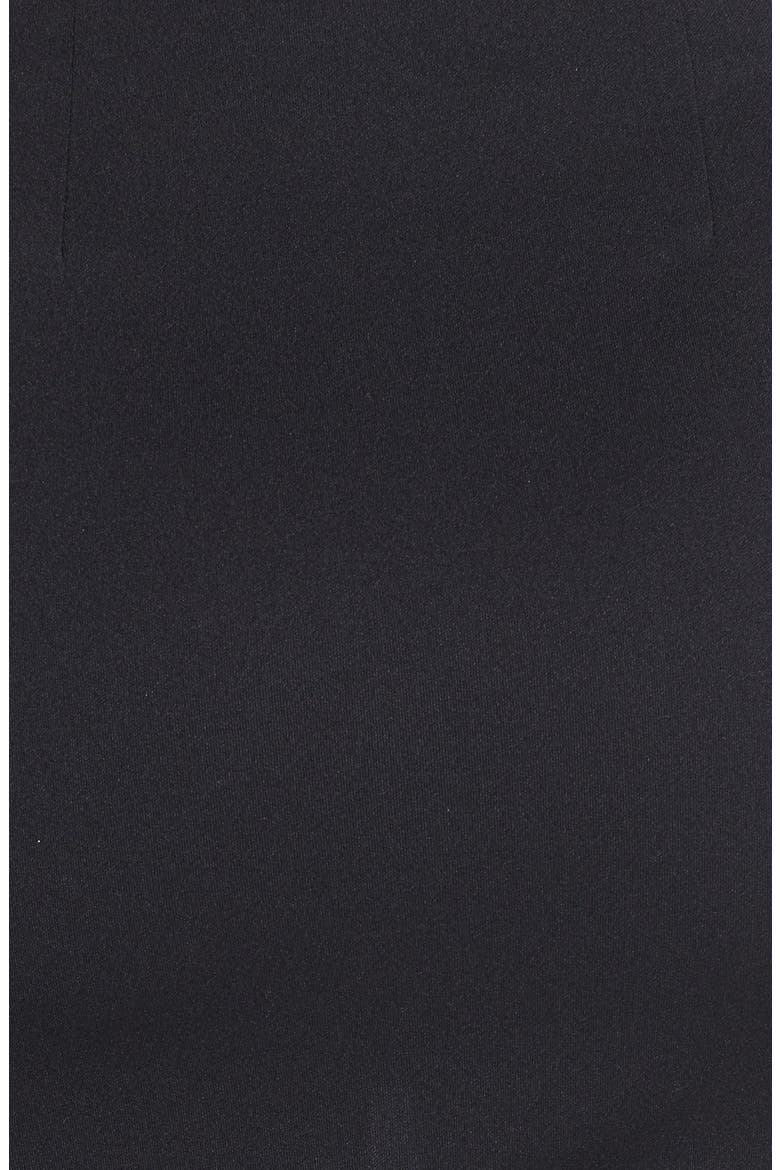 ASTR Fringed Faux Wrap Skirt, Alternate, color, BLACK