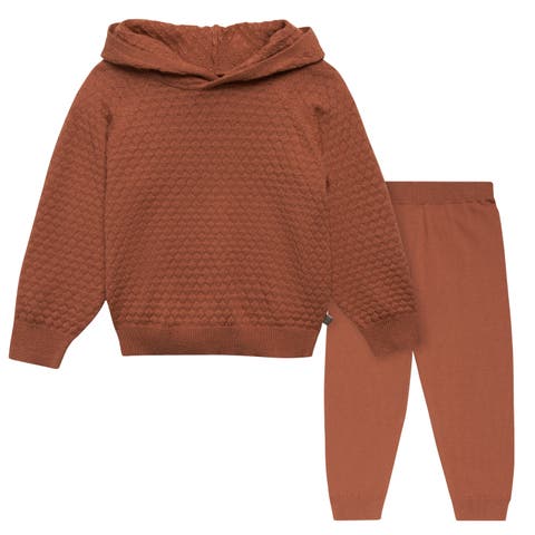 Sweater Knit Hoodie Set