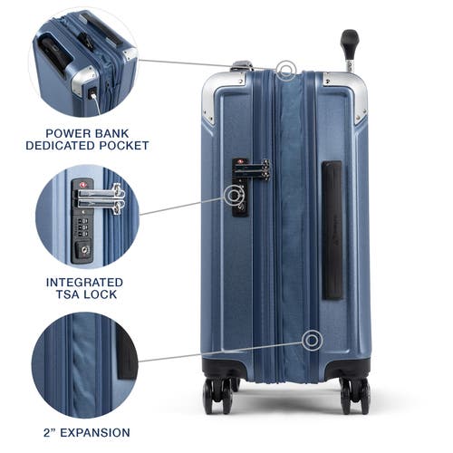 Travelpro Platinum Elite Hardside Expandable Carry-on 21-inch Spinner In Dark Sky Blue