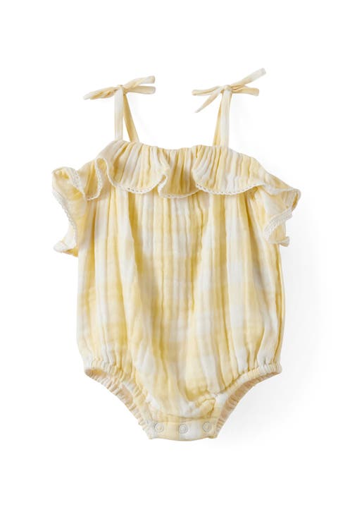 Organic Woven Sleeveless Ruffle Playsuit