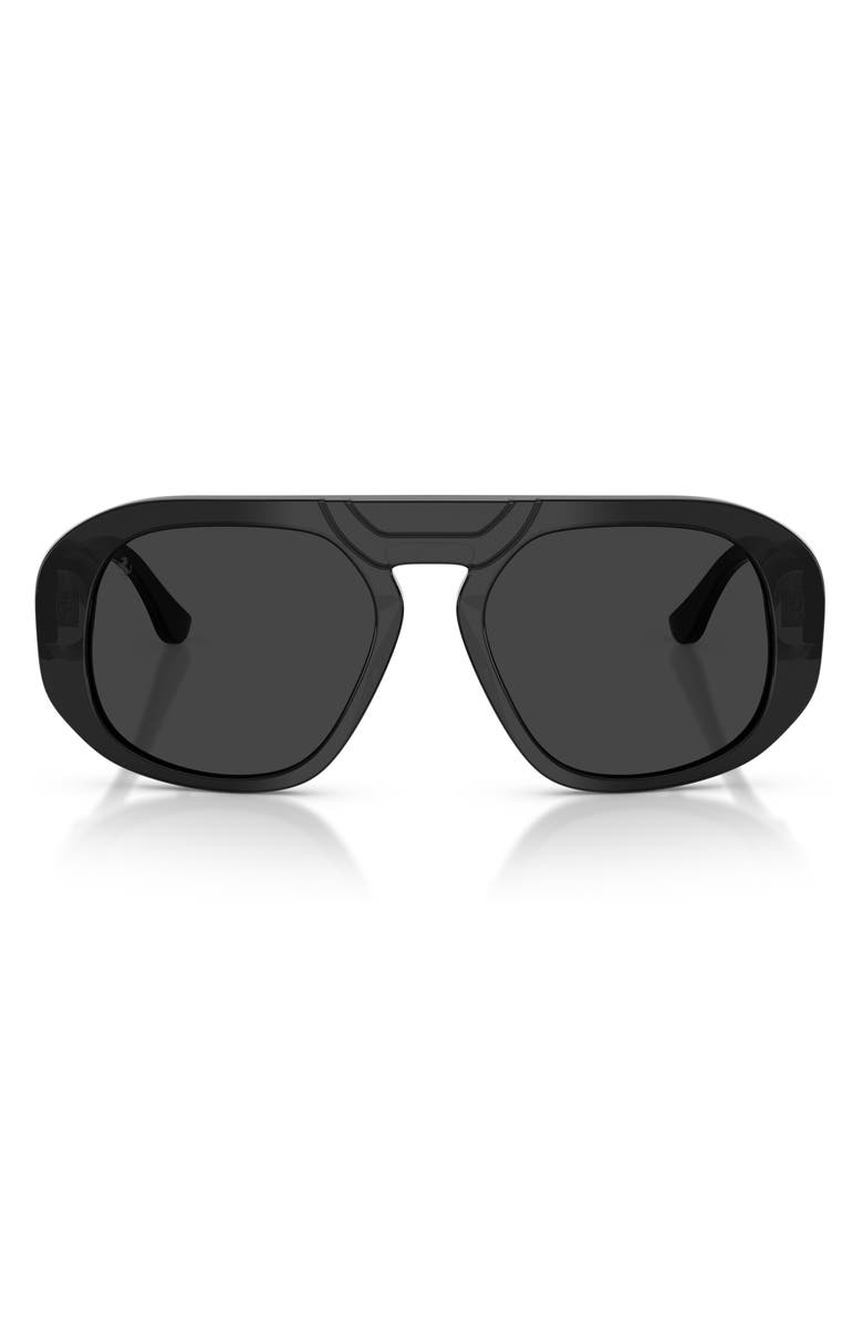 Ferrari 54mm Polarized Pillow Sunglasses, Main, color, Black / Polar Black