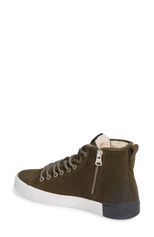 Blackstone Ql70 Genuine Shearling Lined Sneaker In Brown