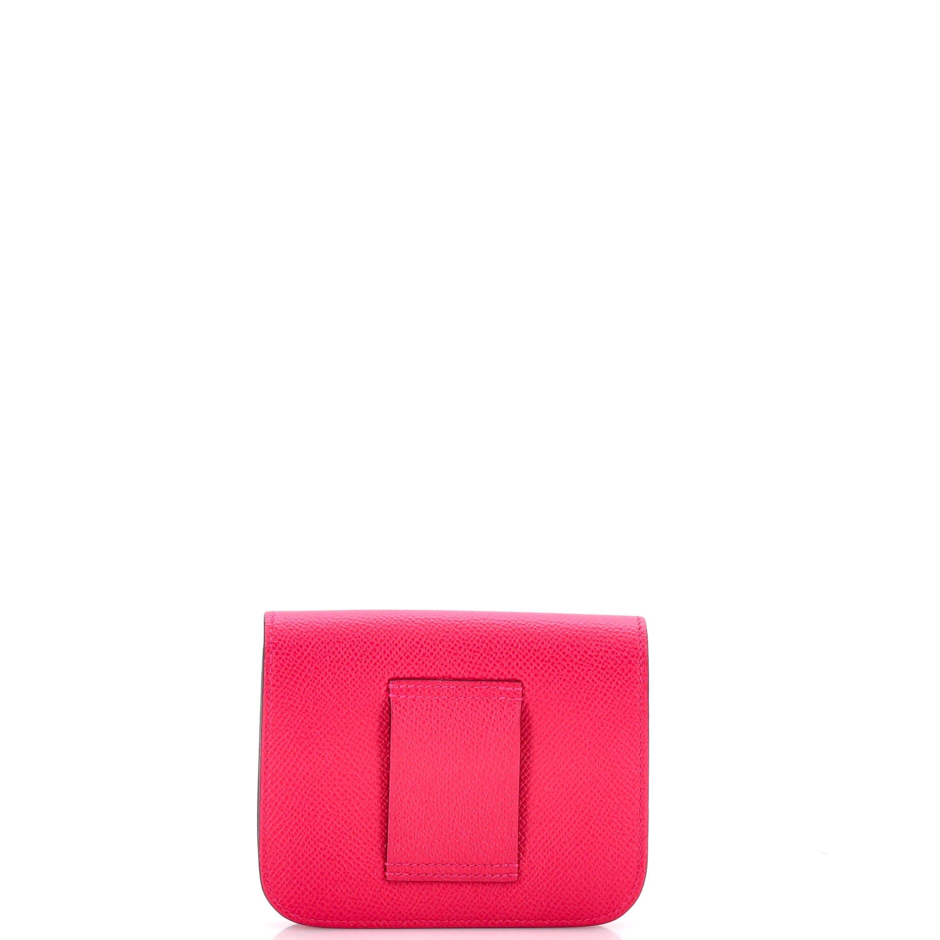 Pre-Owned Hermes Constance Slim Wallet Epsom, Alternate, color, Rose Mexico