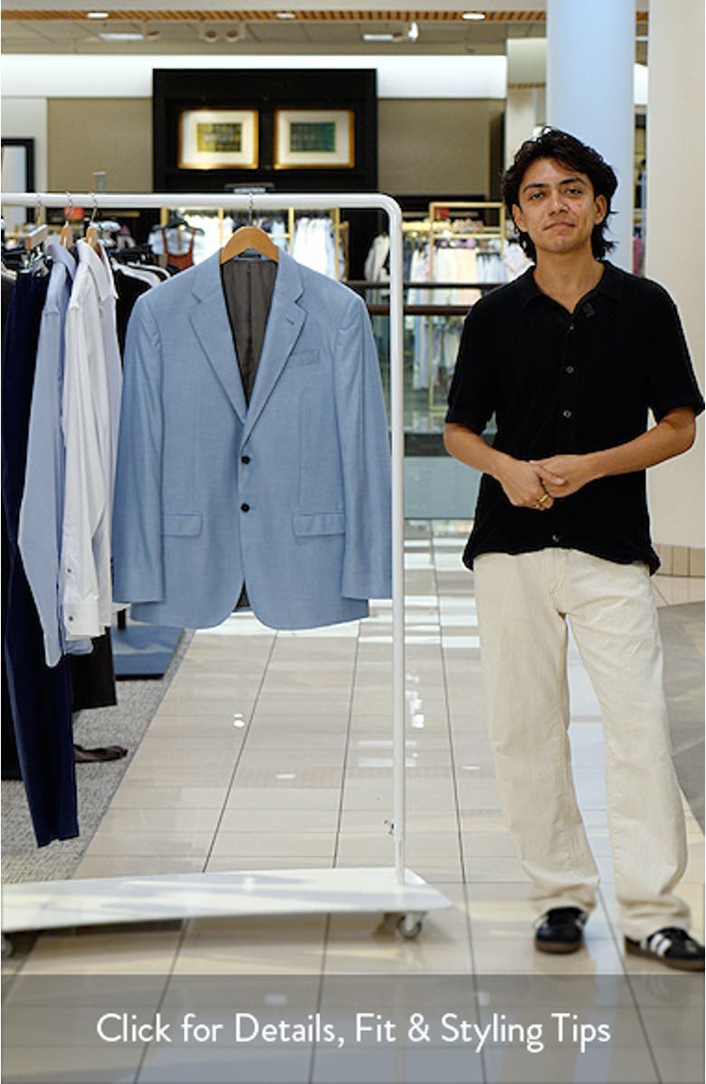 Pale Blue Slub Sport Coat, sales video thumbnail