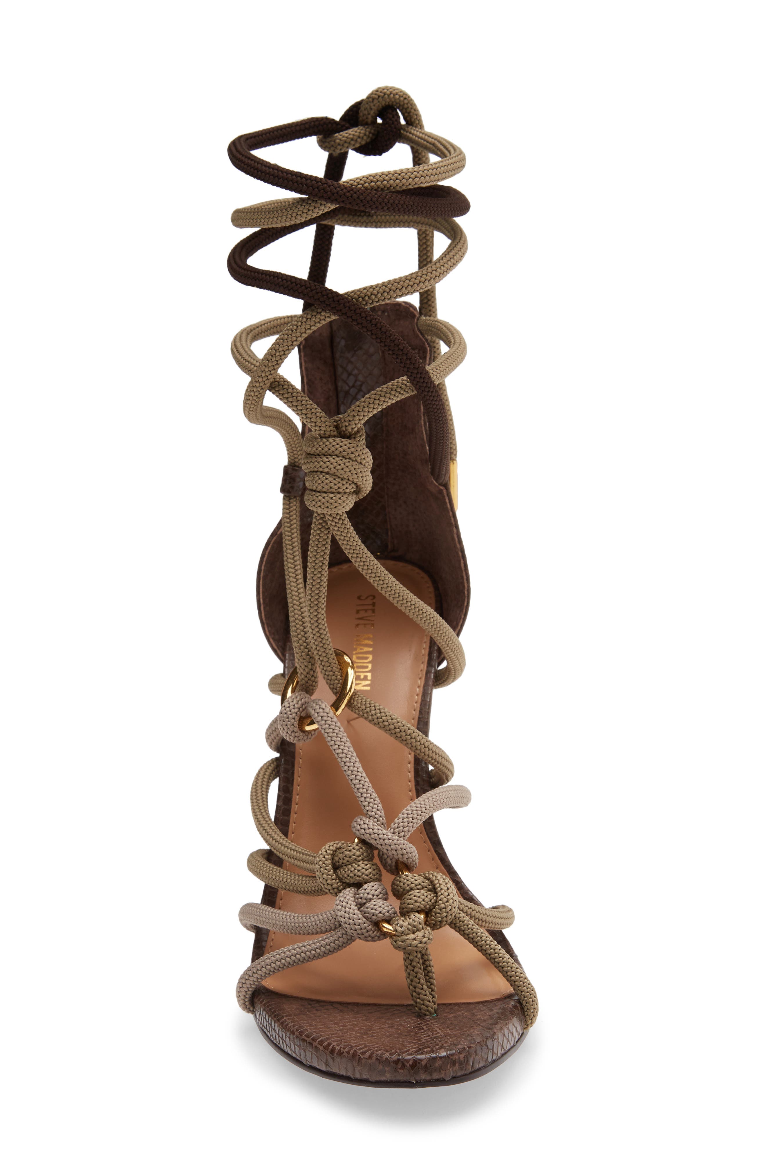Catnyss Strappy Sandal, Alternate, color, OLIVE