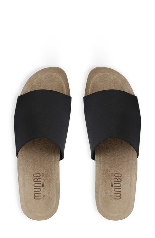 Munro Casita Slide Sandal In Black