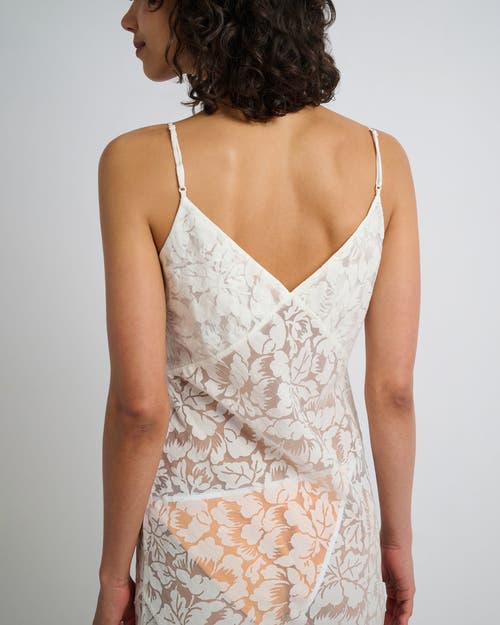 Onia Burnout Slip Dress In White