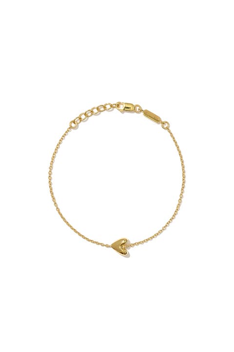 14kt Gold Vermeil Roscida Heart Bracelet
